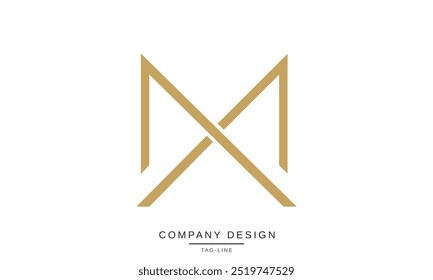 MX, XM Abstract Letters Logo Monogram Design Font Icon