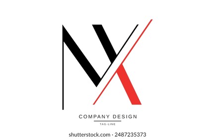 MX, XM, M, X Abstract Letters Logo Monogram Design Font Icon
