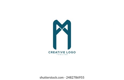 MX XM PQ PVQ Abstractas inicial monograma alfabeto letra logo diseño