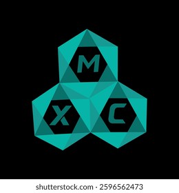 MXC creative minimalist letter logo. MXC unique vector initials alphabet letter logo design
