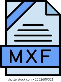 MXF Filled Style Icon Design