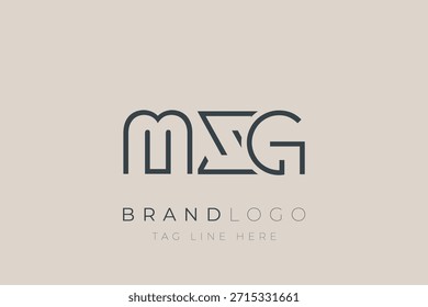 MXG abstract letter logo design. Modern Business Logo Design With Abstract Typography and Contemporary Style