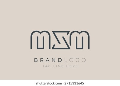 MXM abstract letter logo design. Modern Business Logo Design With Abstract Typography and Contemporary Style