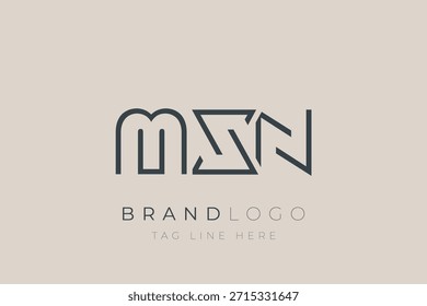 MXN abstract letter logo design. Modern Business Logo Design With Abstract Typography and Contemporary Style