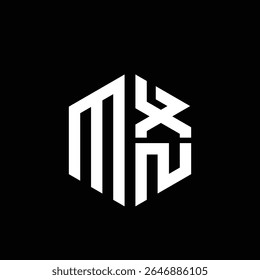 MXN logo MXN icon MXN monogram MXN letter minimalist Circle flat Unique modern abstract logo design.