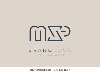 MXP abstract letter logo design. Modern Business Logo Design With Abstract Typography and Contemporary Style