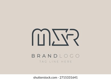 MXR abstract letter logo design. Modern Business Logo Design With Abstract Typography and Contemporary Style