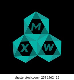 MXW creative minimalist letter logo. MXW unique vector initials alphabet letter logo design
