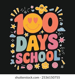 Diseño de camisetas de In My 100 Days of School