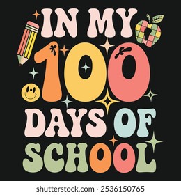 Diseño de camisetas de In My 100 Days of School