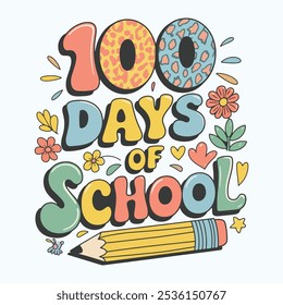 Diseño de camisetas de In My 100 Days of School