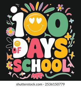 Diseño de camisetas de In My 100 Days of School