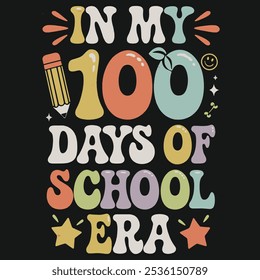 Diseño de camisetas de In My 100 Days of School