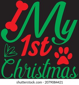 my 1st Christmas t shirt design, vector file.
