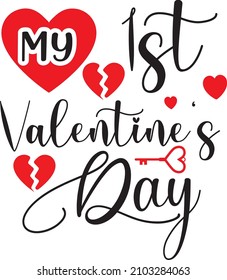 my 1st valentine's day vector file