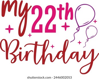 my 22th birthday, happy birthday