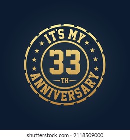 It's my 33rd Anniversary, 33rd Wedding Anniversary celebration