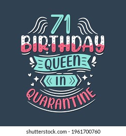 It's my 71 Quarantine birthday. 71 years birthday celebration in Quarantine.