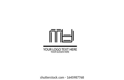MY abstract vector logo monogram template