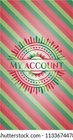 My account christmas badge.