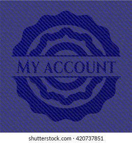 My account with denim texture