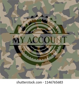 My account on camo pattern