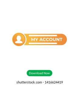 My account web button icon