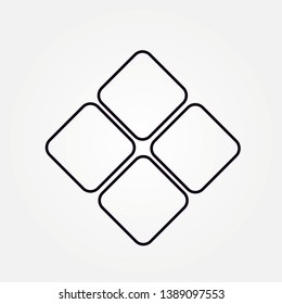 my app outline single icon