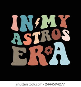 en mi Diseño gráfico ondulado de la era de los Astros