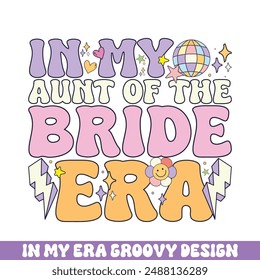 In my aunt of bride era groovy retro designs