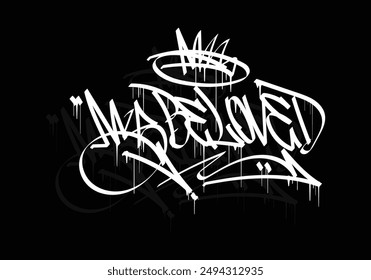 MY BELOVED graffiti tag style design
