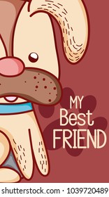My best friend dog cartoon