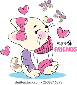 my best friends love girl 
butterfly meow