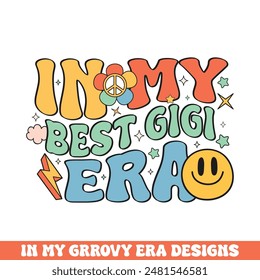 In my best Gigi era groovy retro design, groovy retro family designs
