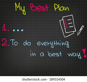 My best plan