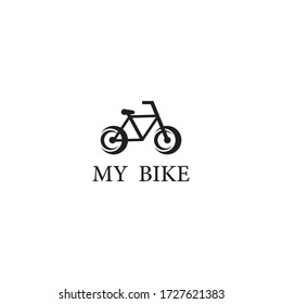 Icono vectorial de la plantilla de logotipo de mi bicicleta