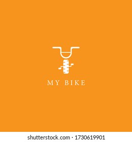 Icono vectorial de la plantilla de logotipo de mi bicicleta