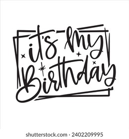 its my birthday background inspirational positive quotes, motivational, typography, lettering design