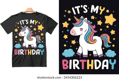 It's My Birthday Kids T Shirt Birthday Years Old Gift Present.