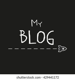 My Blog rocket background