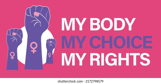 My Body My Choice Background. US Abortion Rights Protests. Keep Abortion Legal.