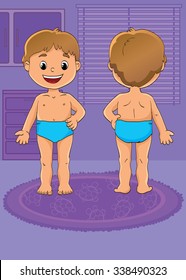 My Body Illustration For Children.