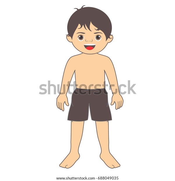 My Body Part Boy Body Stock Vector (Royalty Free) 688049035