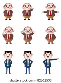 My boss icons,office worker
