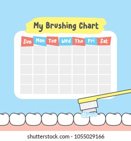 Brushing Chart Stock Vectors, Images & Vector Art | Shutterstock