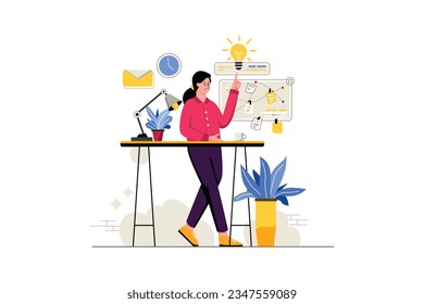 My Business Idea - Flat Vector