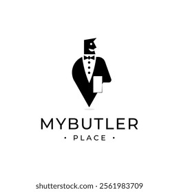 My Butler logo design vector template for food fast service, mobile restaurant