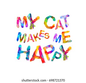 My cat makes me happy