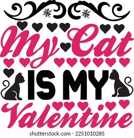 my cat is my valentine