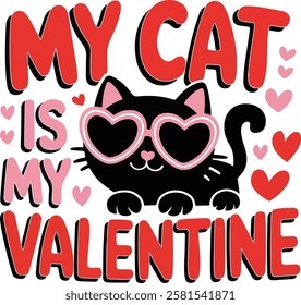 my cat is my valentine design